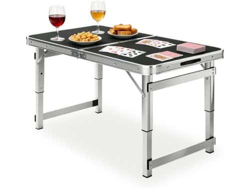 Klaptafel - Kampeertafel Picknicktafel - Buitenactiviteiten - In hoogte verstelbaar