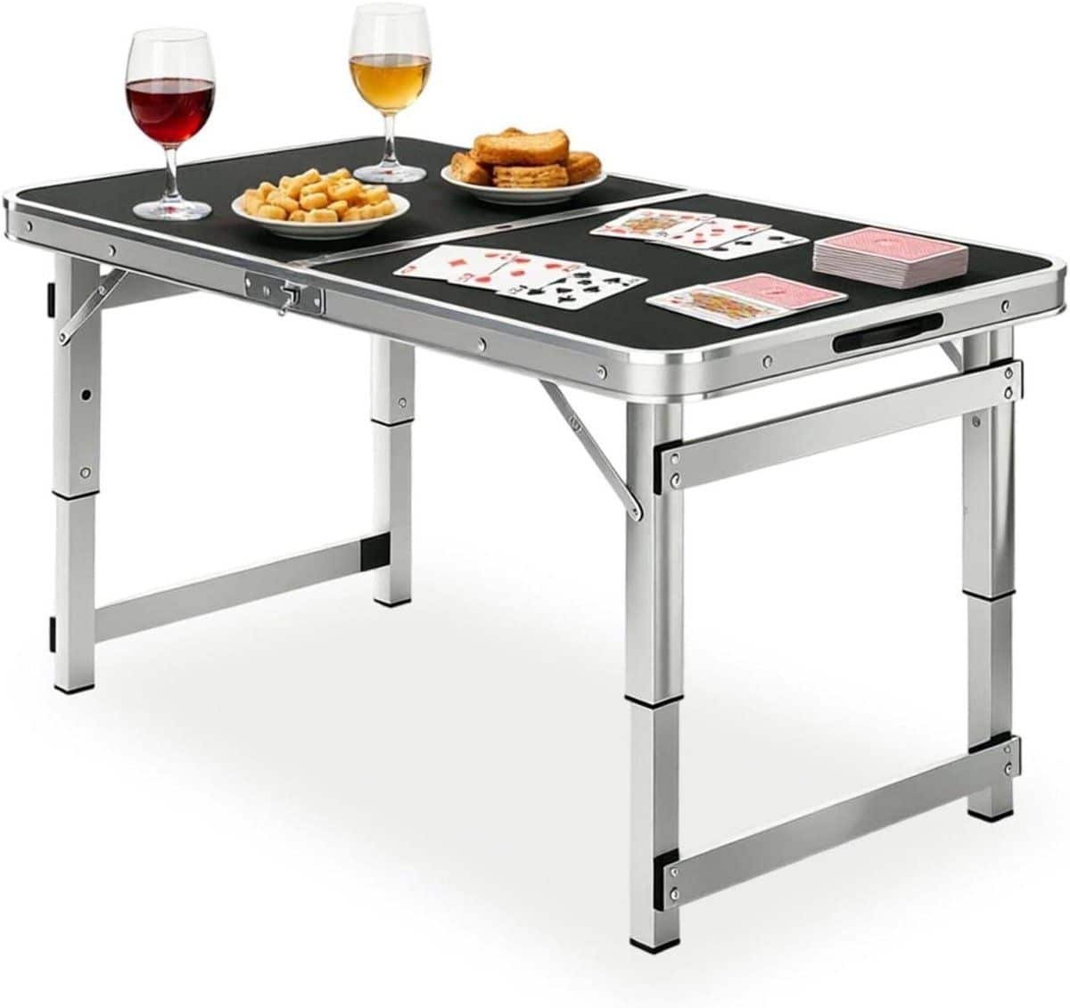 klaptafel kampeertafel picknicktafel buitenactiviteiten in hoogte verstelbaar