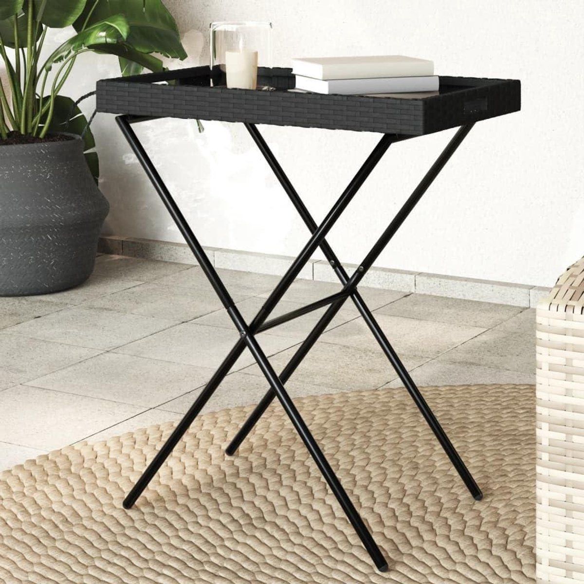klaptafel met dienblad buitentafel terrastafel buiten genieten