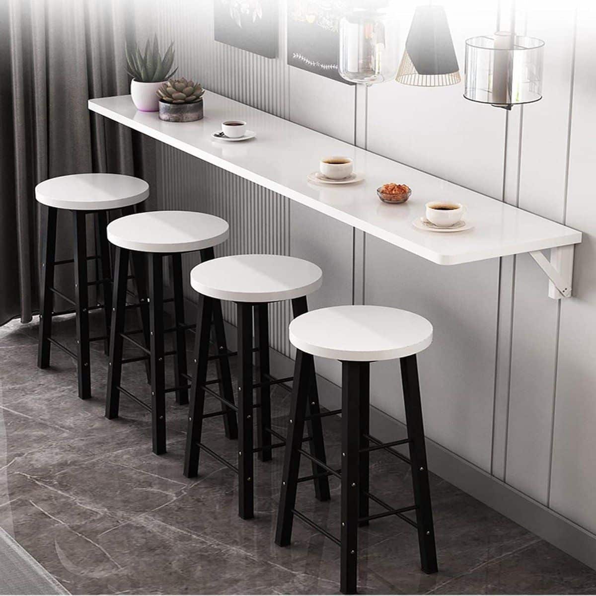 klaptafel muurbevestiging opvouwbare tafel ruimte besparen inklapbaar