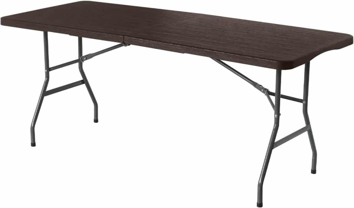 klaptafel rechthoekig hout effect tafel buitenfeesten organiseren