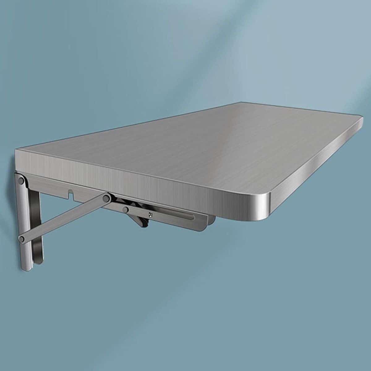 klaptafel roestvrijstaal wandmontage tafel ruimte besparen zware