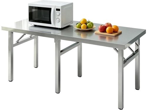 Klaptafel Roestvrijstaal - Werktafel Keuken - Voedselbereiding Horeca - Ruimtebesparend