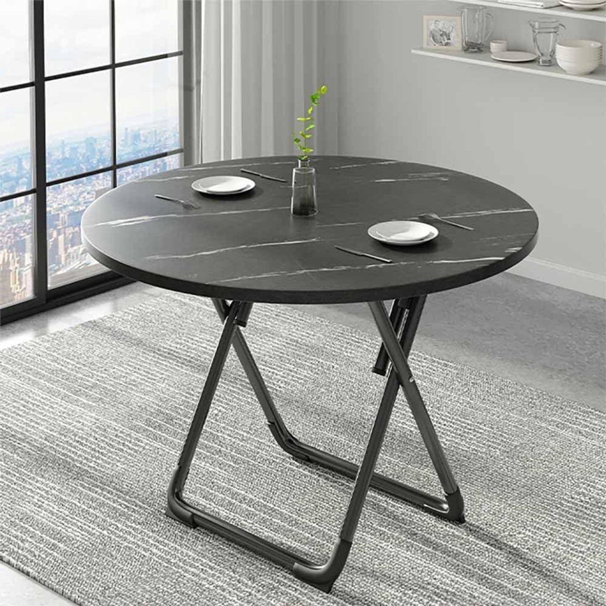 klaptafel rond bistrotafel balkontafel compacte eettafel waterdicht