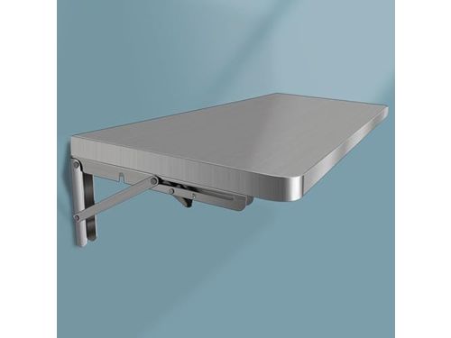 Klaptafel RVS - Wandmontage Tafel Serveerplank - Ruimte Maximaliseren