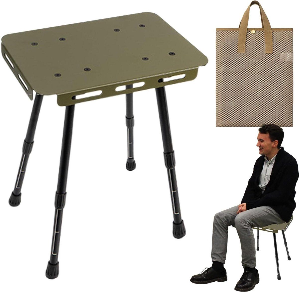 klaptafel verstelbaar draagbare tafel flexibel gebruik aluminium