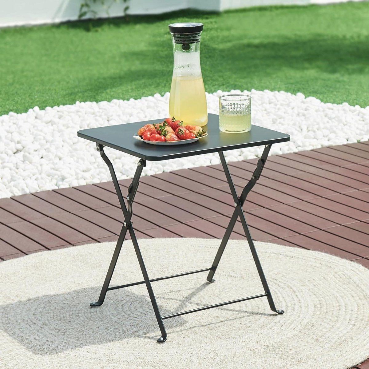klaptafel vierkant buitenmeubel balkon drankjes plaatsen stabiel
