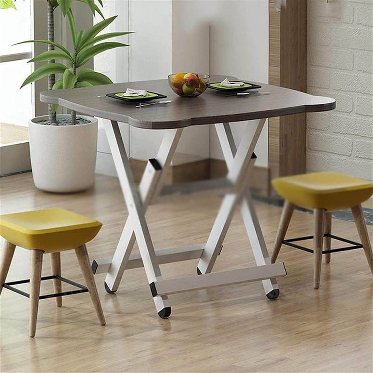 klaptafel vierkant kleine eettafel binnen en buiten