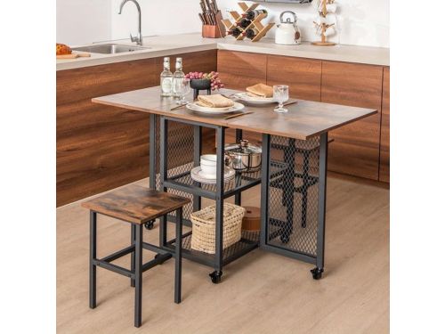 Klaptafel - Vouwtafel - Eettafel - Uitschuifbare Tafel - Krukset