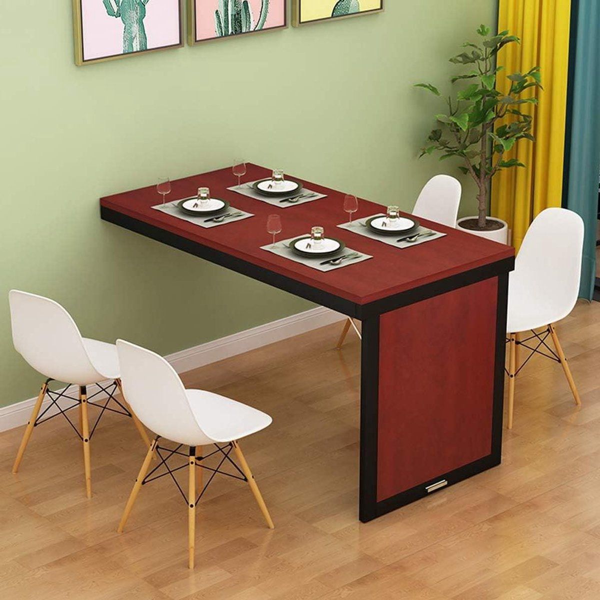 klaptafel wandbureau ruimte besparen opklapbaar ontwerp