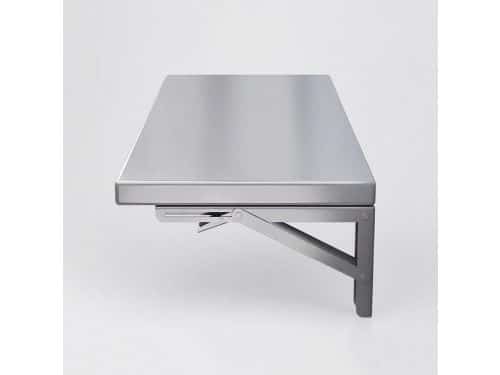 Klaptafel - Wandbureau - Ruimtebesparend Werken - Roestvrijstaal - 90x35cm