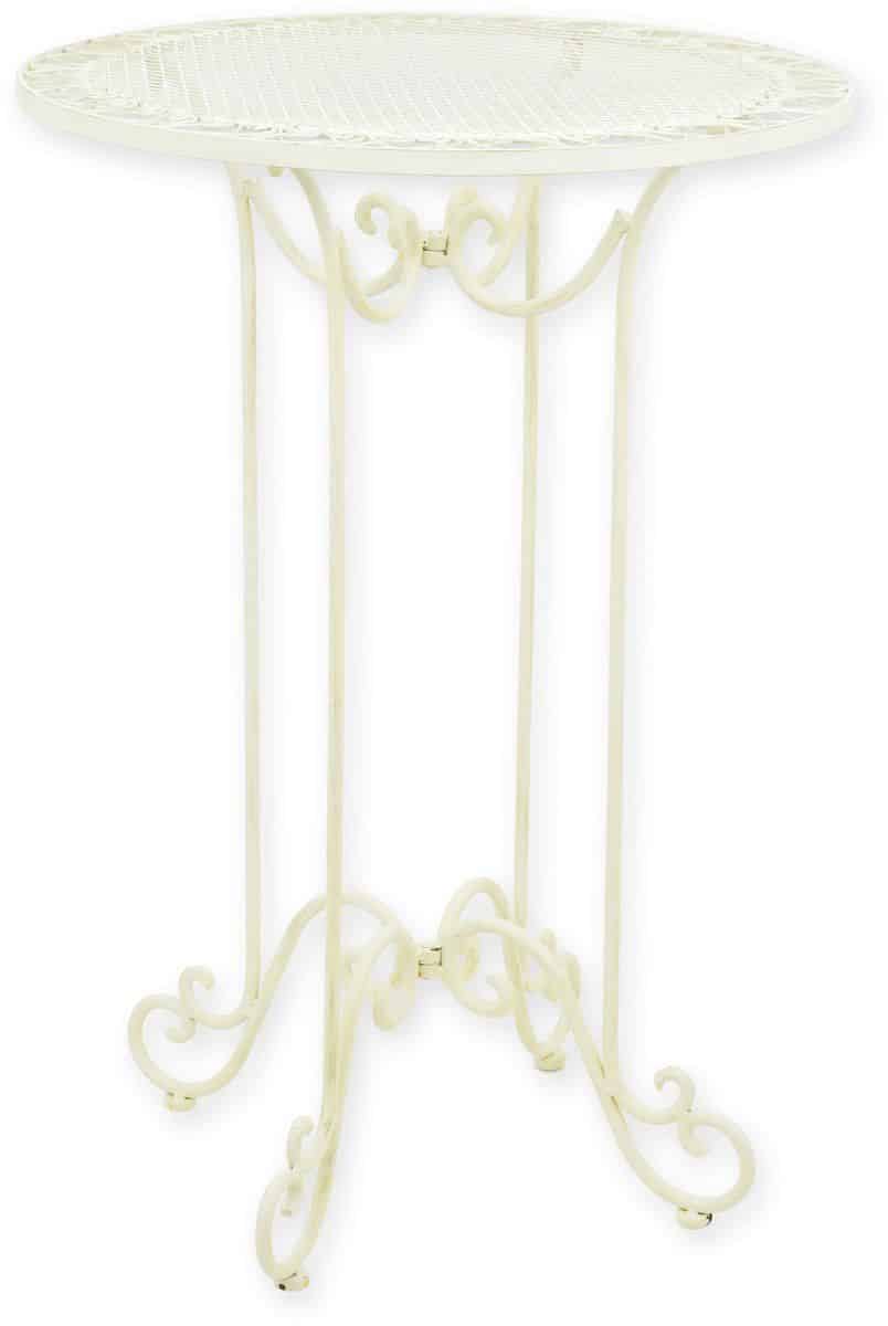 klassiek witte bartafel tuintafel metaal 101 cm
