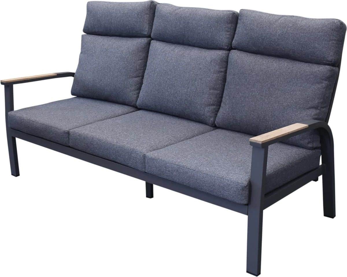 kota 3 zitsbank antraciet aluminium