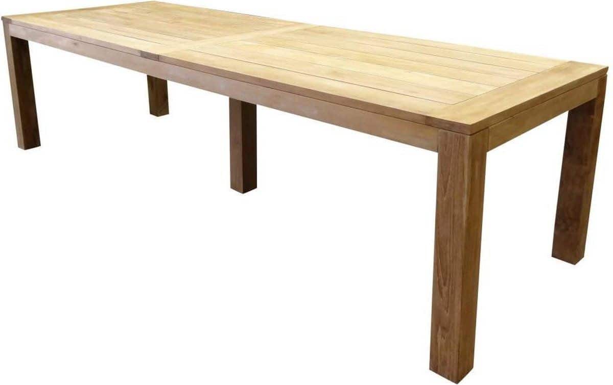 krista dining tuintafel 300x100xh77,5 cm poten 10 cm teak