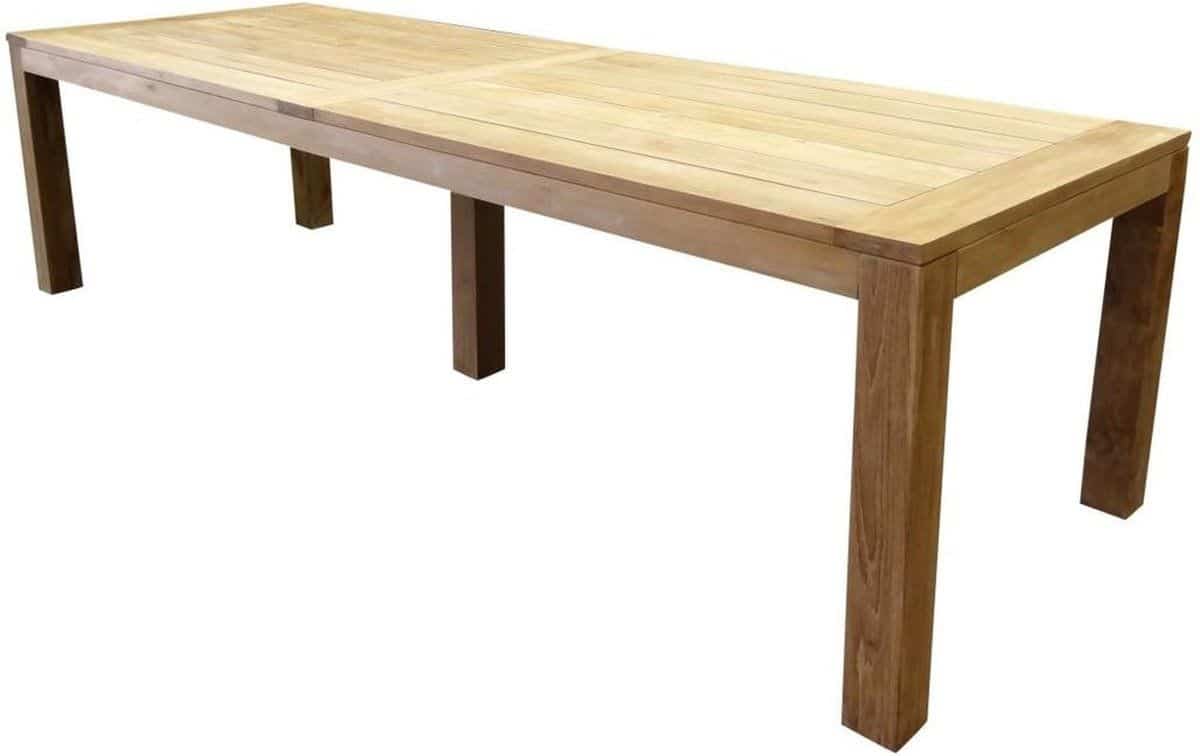 krista dining tuintafel 300x100xh77,5 cm poten 12 cm teak