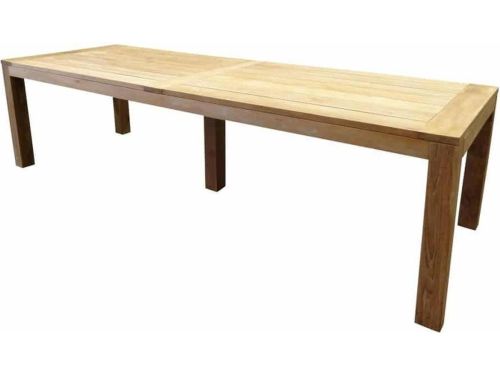 Krista dining tuintafel 400x110xH77,5 cm - poten 12 cm teak