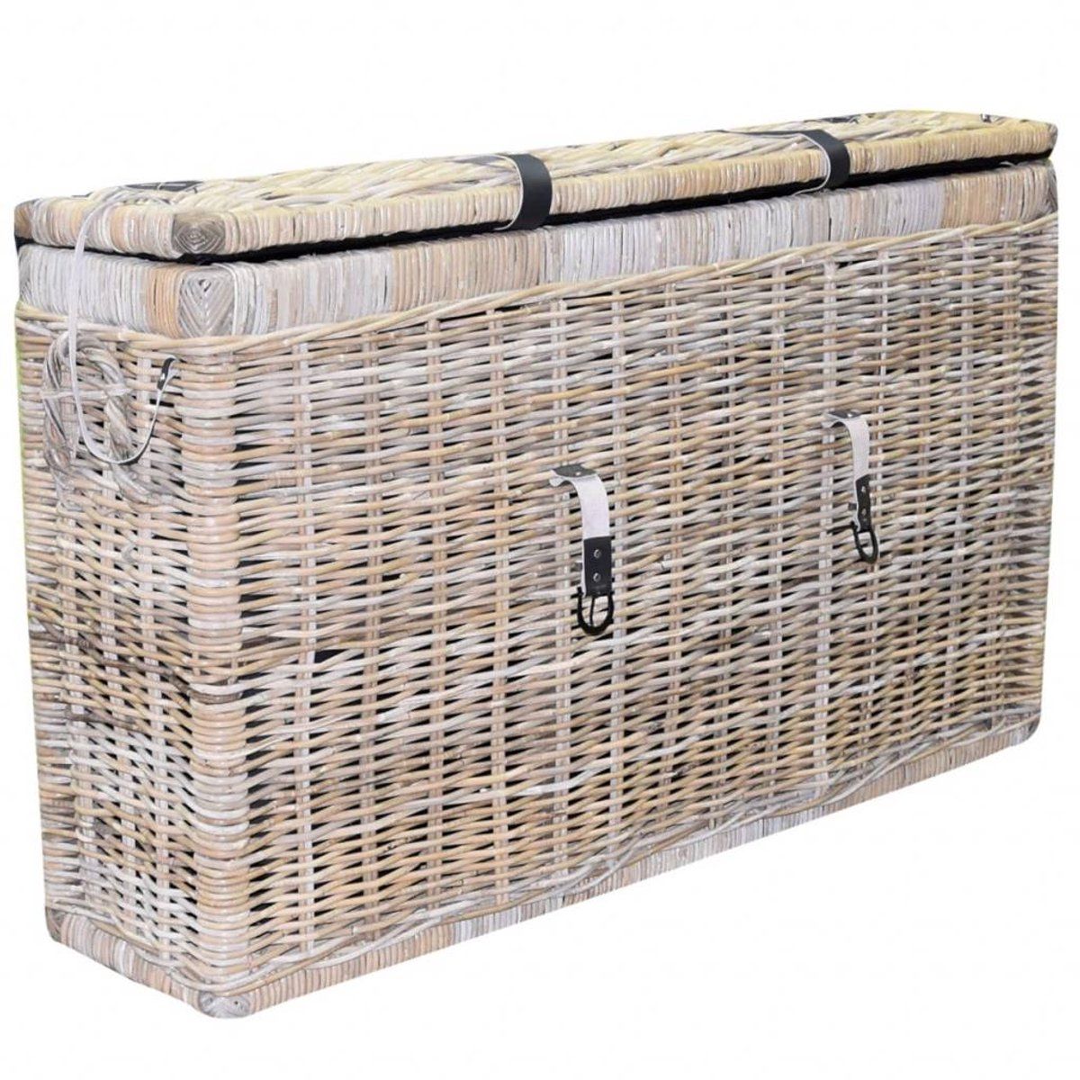 kussenbox klein 135x35xh80 cm naturel rotan