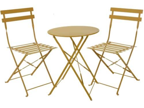 LaVie-Bistroset-Balkonset-Bistroset metaal-Bistroset oker-Balkonset metaal