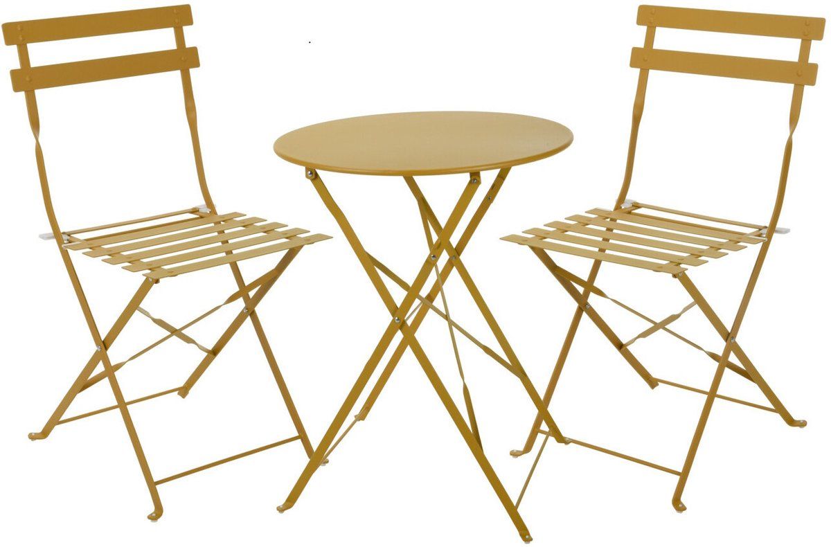 lavie bistroset balkonset bistroset metaal bistroset oker balkonset metaal
