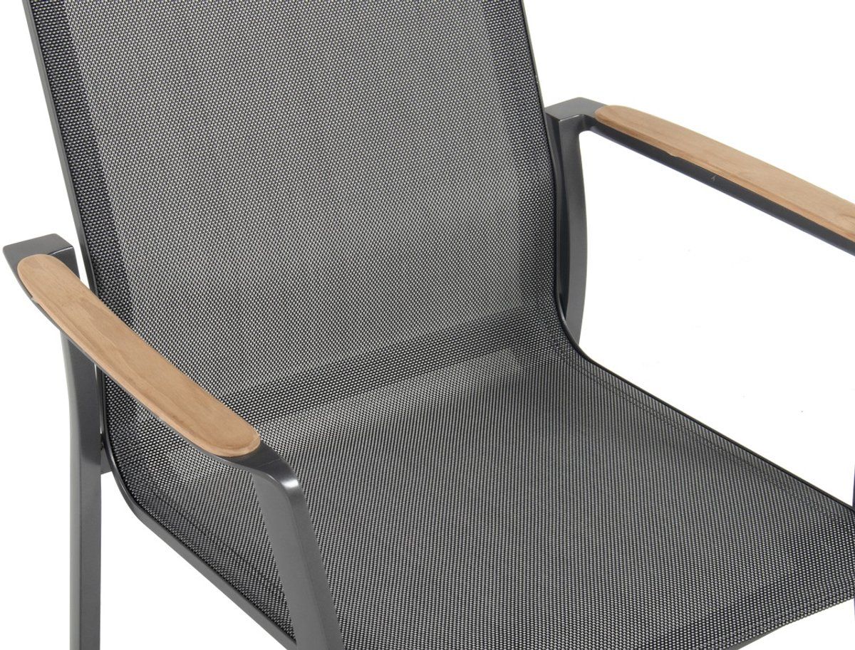lea dining chair teak arms