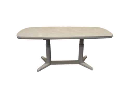 Lentas dining tuintafel boat shape 180x90xH53-74,5 cm in hoogte verstelbaar zand