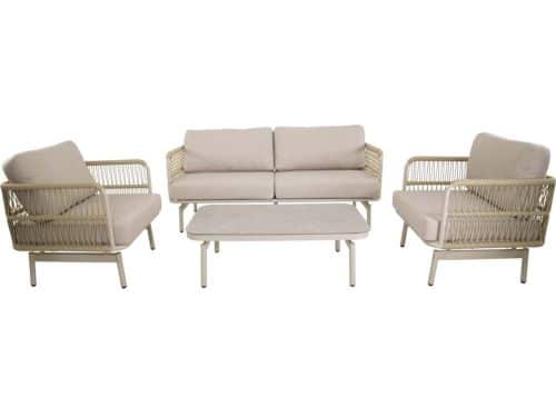 Lesli Living - Loungebank Akiro - Beige - 179x75x66cm
