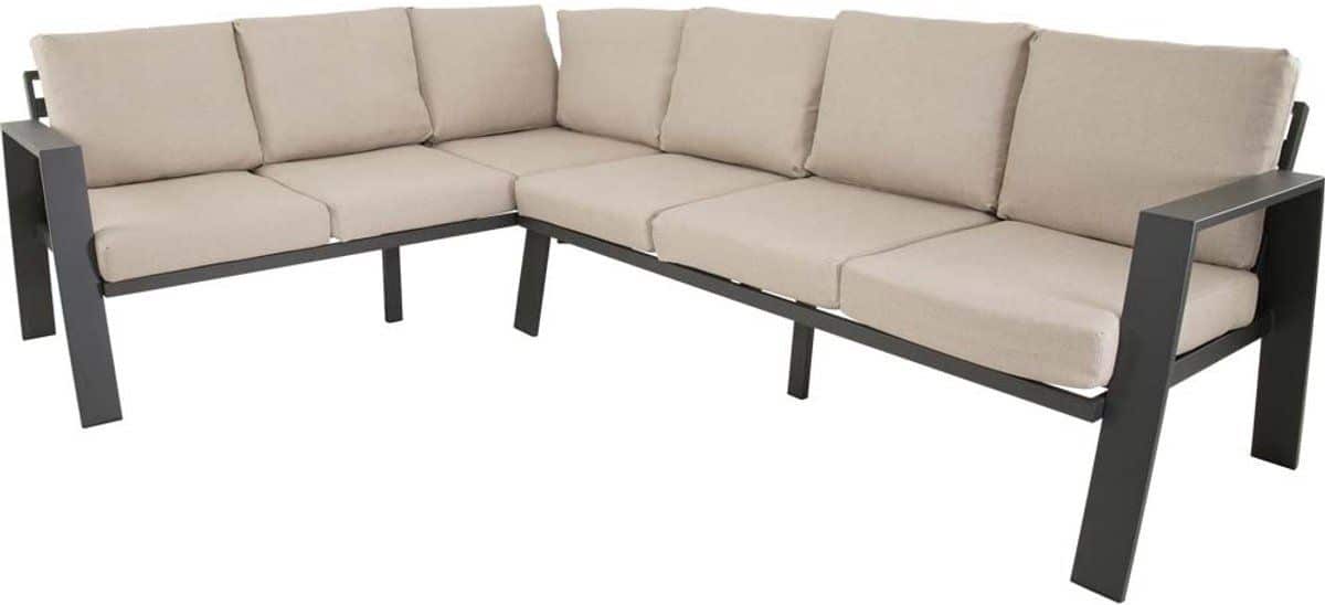 lesli living loungebank estoril antraciet 213x86x80,5cm