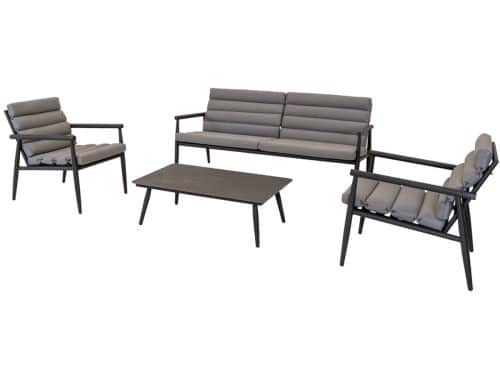 Lesli Living - Loungebank Harper - Grijs - 168x76x72cm