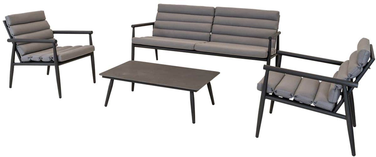 lesli living loungebank harper grijs 168x76x72cm