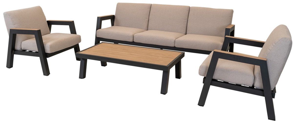 lesli living loungebank manu antraciet 207x81x75cm