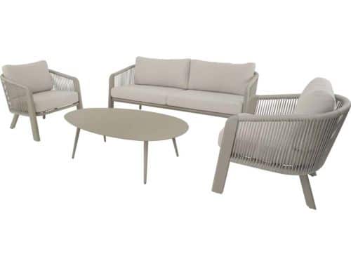 Lesli Living - Loungebank Tanoa - Taupe - 174x78x69cm