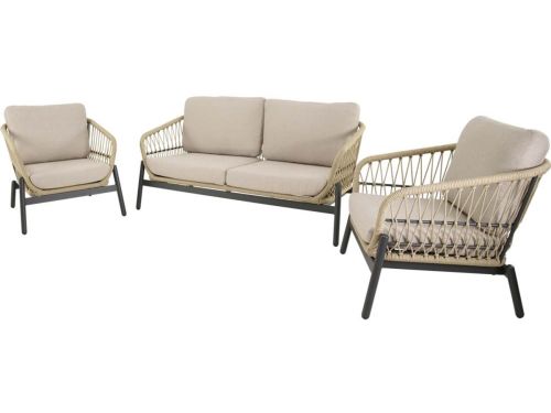 Lesli Living - Loungebank Zavi - Beige - 163,5x83x72,5cm