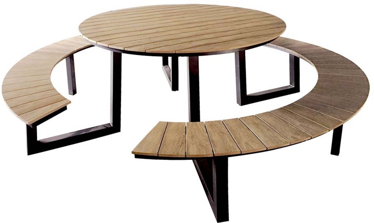 lesli living picknickset arezzo antraciet 239×139,5x74cm