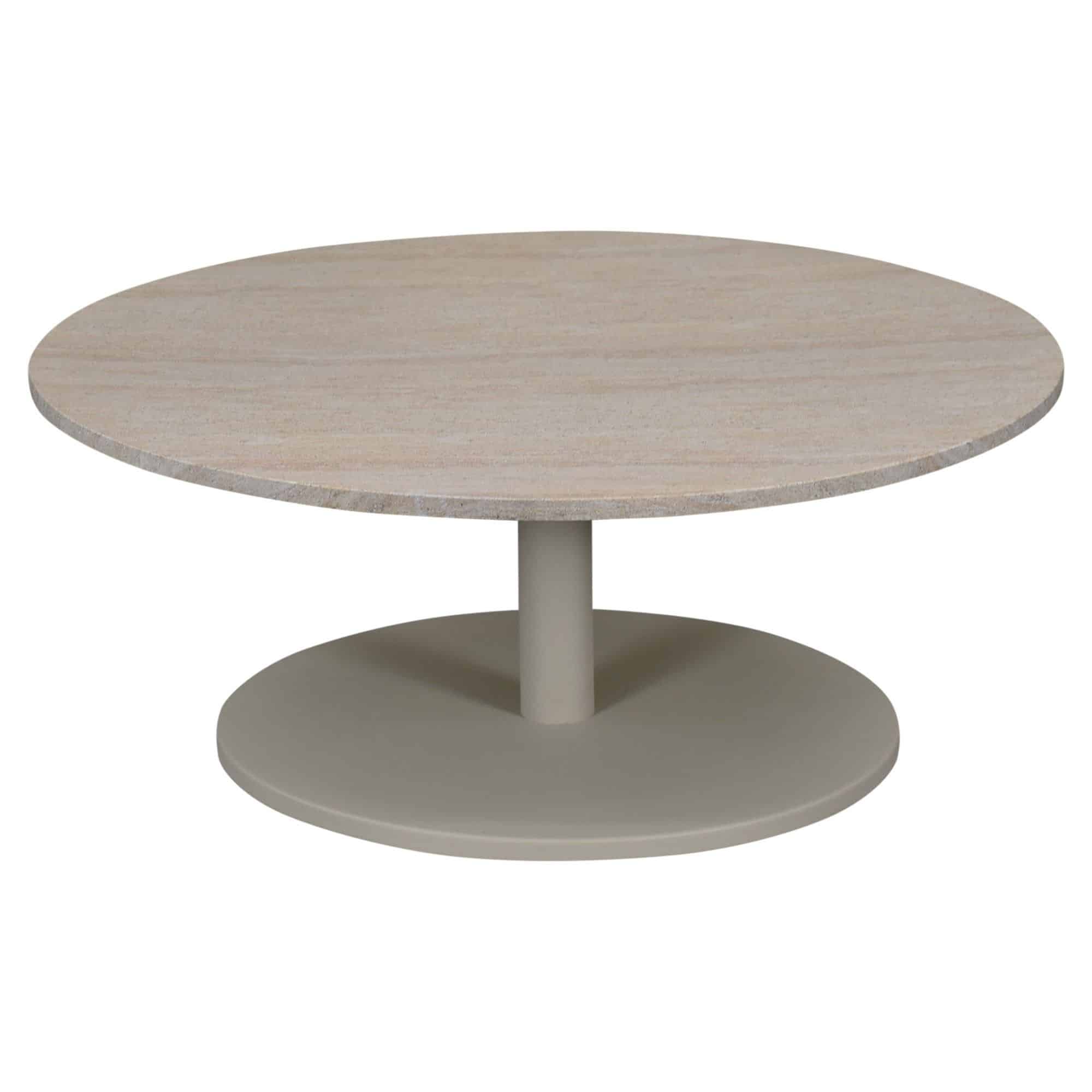 lido lounge tafel 60x60x30 cm latte polystone travertine