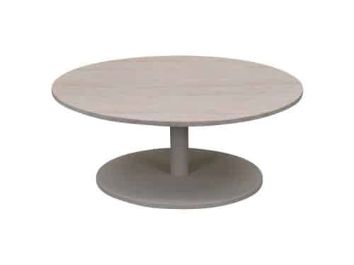 Lido lounge tafel 80x80x35 cm latte polystone travertine