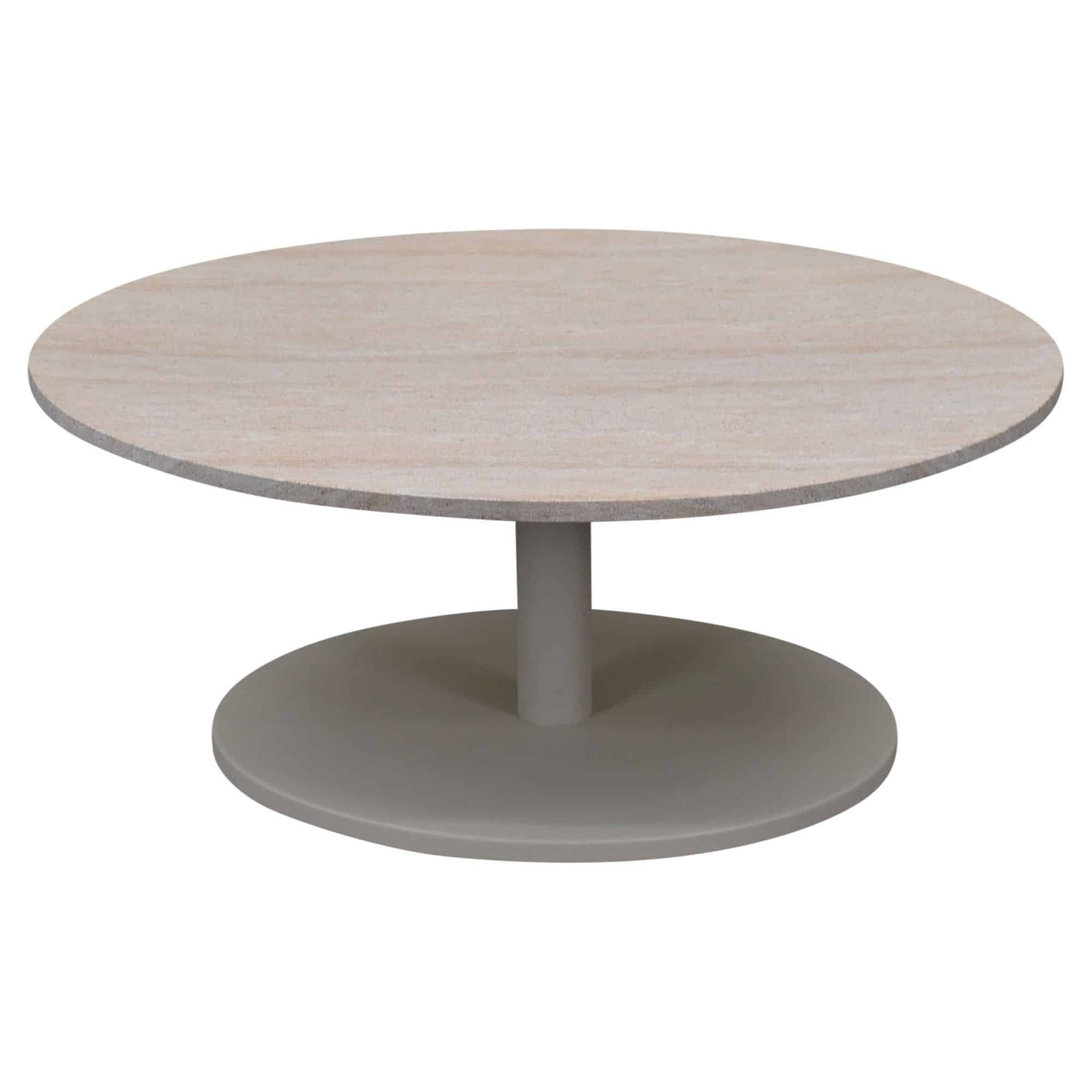 lido lounge tafel 80x80x35 cm latte polystone travertine