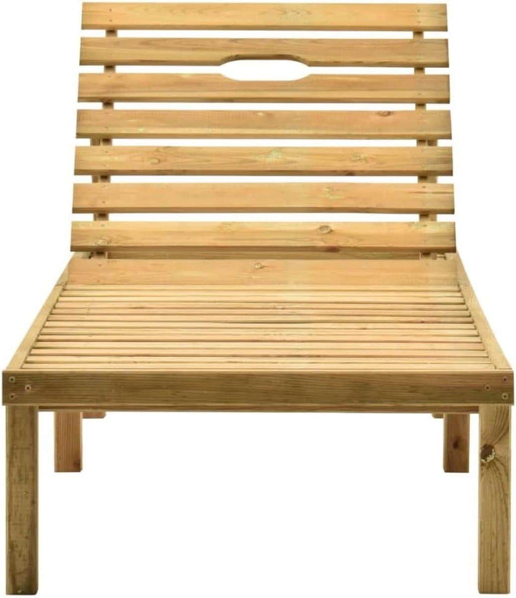 ligstoel hout tuinstoel lounger buiten ontspannen verstelbare