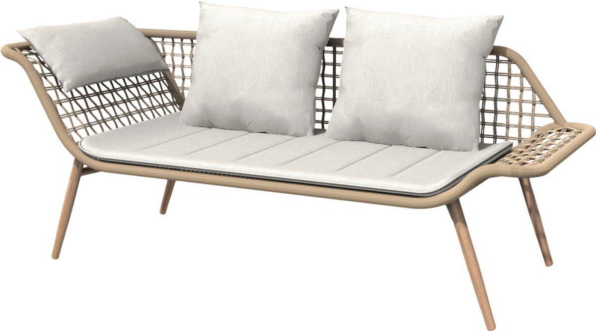 lisomme eliana rotan tuinbank naturel loungebank rattan