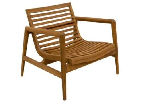 Lounge Tuinstoel van Teakhout - Bruin - 75x75x70 cm
