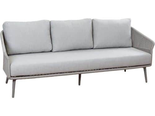 Loungebank Alezio | 3-persoons | Beige/Camel | Aluminium & Rope