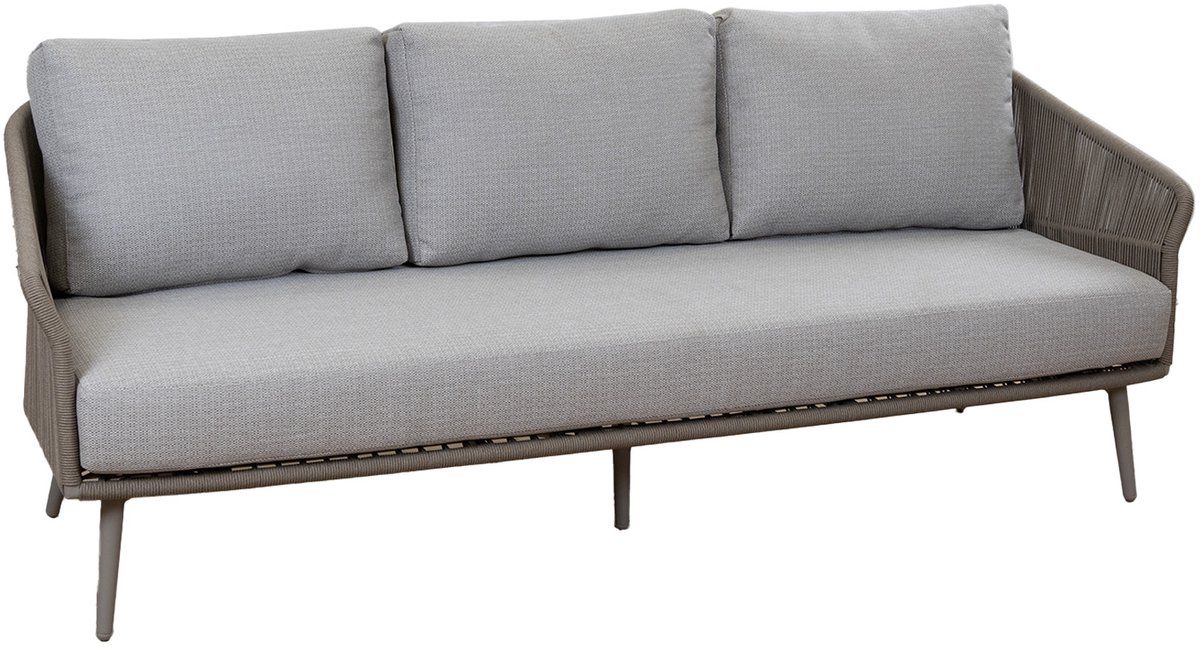 loungebank alezio | 3 persoons | latte & camel