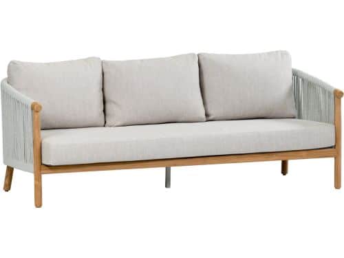 Loungebank Es Vedra | 3-persoons | Teakhout & Cream