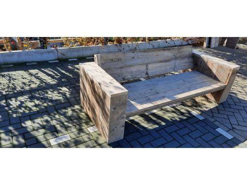 Loungebank "Garden Basic" van Gebruikt steigerhout 180cm 3 persoons bank