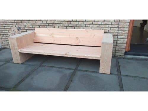 Loungebank "Garden" van Douglas hout 180cm 3 persoons bank