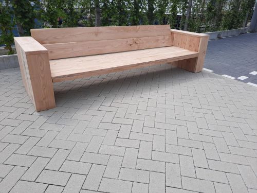 Loungebank "Garden" van Douglas hout 240cm 4 persoons bank