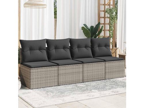 LoungeRattan Comfort 4-zits Tuinbank met Kussens - Poly Rattan Outdoor