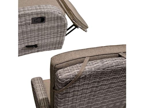 Loungeset met Gas Vuurtafel - Bellavero GardenFlame Deluxe | 4