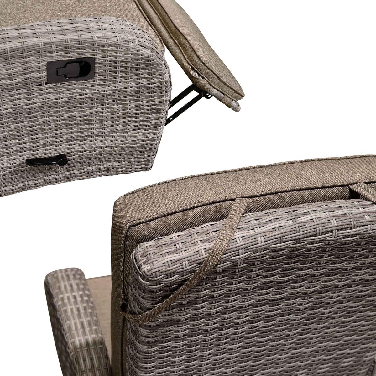 loungeset met gas vuurtafel bellavero gardenflame deluxe | 4