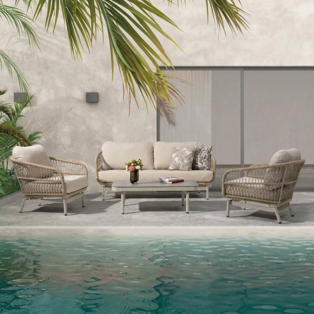 loungeset sens line carlijn de luxe stoel bank aluminium bk82438