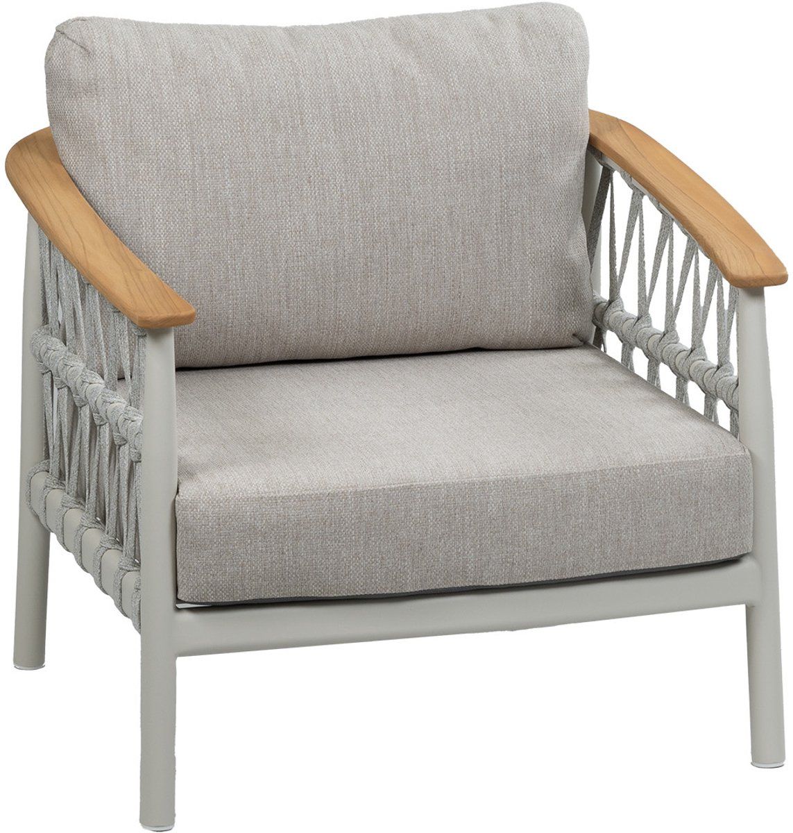 loungestoel capri | naturel & cream